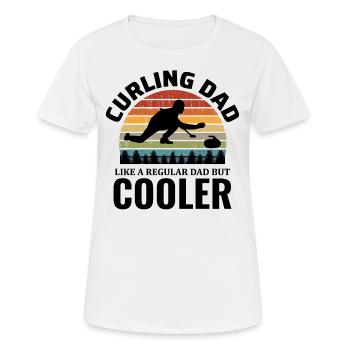 Eisstockschießen Kehren Winter Eissport Papa Vatertag - Frauen T-Shirt atmungsaktiv - Weiß - Vorne - AI Model Female 172 dark (172cm)