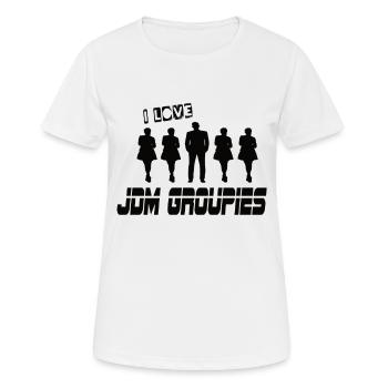 i love sb groupies sb tuner - Women's Breathable T-Shirt - white - Front - AI Model Female 172 dark (172cm)