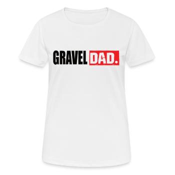 Gravel Dad - Women's Breathable T-Shirt - white - Front - AI Model Female 172 dark (172cm)