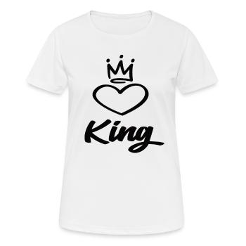 Roi - T-shirt respirant Femme - blanc - Devant - AI Model Female 172 dark (172cm)