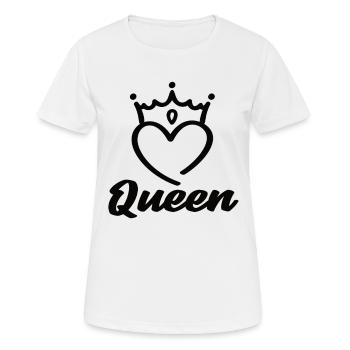 Reine - T-shirt respirant Femme - blanc - Devant - AI Model Female 172 dark (172cm)