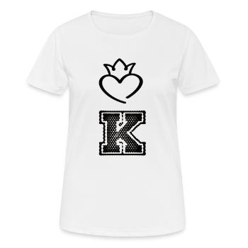 King - Women's Breathable T-Shirt - white - Front - AI Model Female 172 dark (172cm)