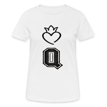 Queen - Women's Breathable T-Shirt - white - Front - AI Model Female 172 dark (172cm)