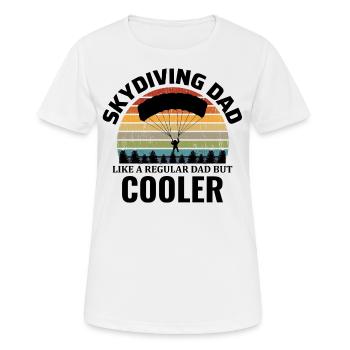 Skydiving Dad Extreme Sport Skydiver Fathers day - Women's Breathable T-Shirt - white - Front - AI Model Female 172 dark (172cm)