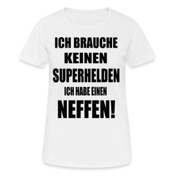 Neffe Geburtstag - Frauen T-Shirt atmungsaktiv - Weiß - Vorne - AI Model Female 172 dark (172cm)