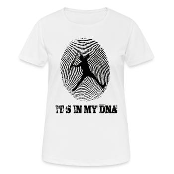 Le javelot jette son dans mon ADN - T-shirt respirant Femme - blanc - Devant - AI Model Female 172 dark (172cm)