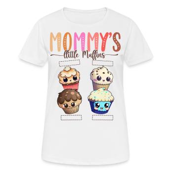 Mom's four little muffins Child Signature Mother - Women's Breathable T-Shirt - white - Front - AI Model Female 172 dark (172cm)