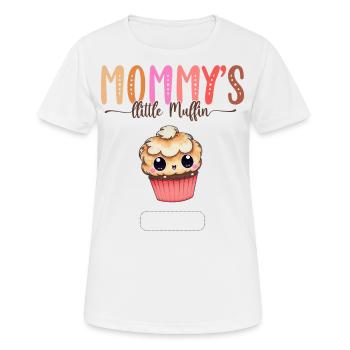 Mom's Little Muffin Kids Signature Mother's Day - Women's Breathable T-Shirt - white - Front - AI Model Female 172 dark (172cm)