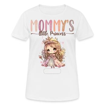 Mom's Little Princess Signature Mother's Day - Women's Breathable T-Shirt - white - Front - AI Model Female 172 dark (172cm)