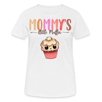 Mom's Little Muffin Kids Signature Mother's Day - Women's Breathable T-Shirt - white - Front - AI Model Female 172 dark (172cm)