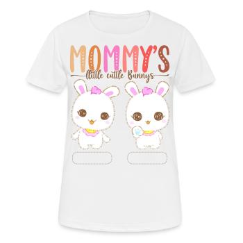 Mom's Little Cuddly Bunny Signature Mother's Day - Women's Breathable T-Shirt - white - Front - AI Model Female 172 dark (172cm)