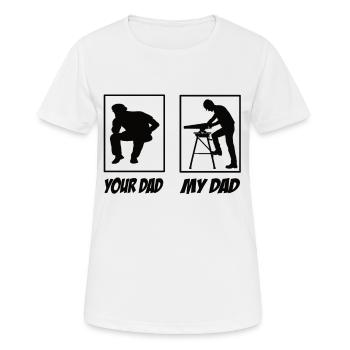 Charpentier - T-shirt respirant Femme - blanc - Devant - AI Model Female 172 dark (172cm)