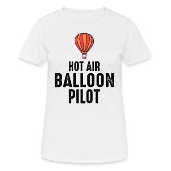 Montgolfière Montgolfière Pilote de montgolfière - T-shirt respirant Femme - blanc - Devant - AI Model Female 172 dark (172cm)