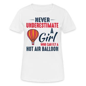 Montgolfière Montgolfière Montgolfière - T-shirt respirant Femme - blanc - Devant - AI Model Female 172 dark (172cm)