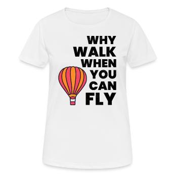Montgolfière Montgolfière Montgolfière - T-shirt respirant Femme - blanc - Devant - AI Model Female 172 dark (172cm)
