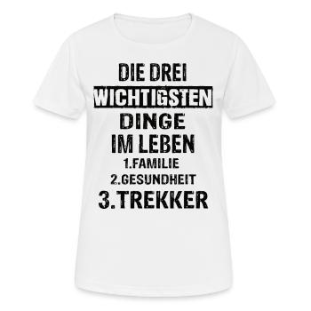 Landwirt - Frauen T-Shirt atmungsaktiv - Weiß - Vorne - AI Model Female 172 dark (172cm)