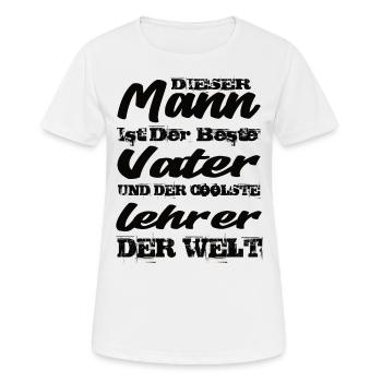 Lehrer - Frauen T-Shirt atmungsaktiv - Weiß - Vorne - AI Model Female 172 dark (172cm)
