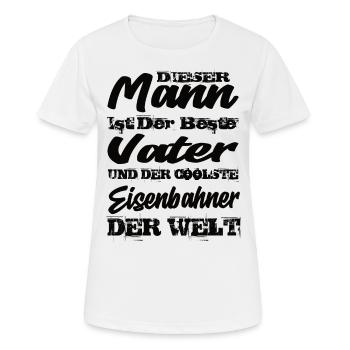 Eisenbahner - Frauen T-Shirt atmungsaktiv - Weiß - Vorne - AI Model Female 172 dark (172cm)