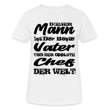 Chef - Frauen T-Shirt atmungsaktiv - Weiß - Vorne - AI Model Female 172 dark (172cm)