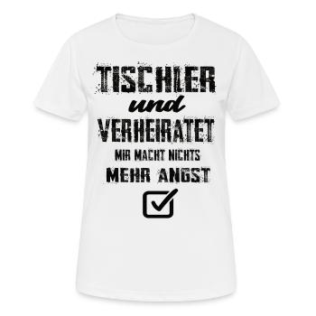 Tischler - Frauen T-Shirt atmungsaktiv - Weiß - Vorne - AI Model Female 172 dark (172cm)