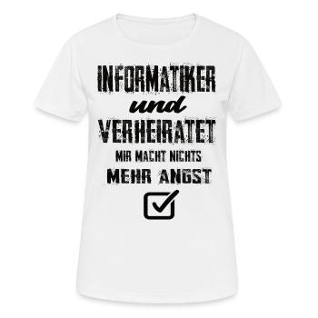 Informatiker - Frauen T-Shirt atmungsaktiv - Weiß - Vorne - AI Model Female 172 dark (172cm)