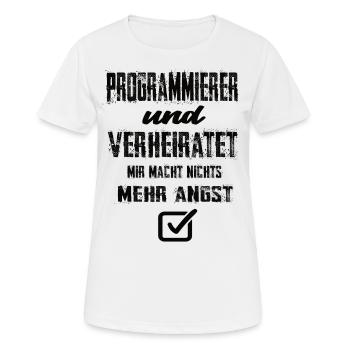 Programmierer - Frauen T-Shirt atmungsaktiv - Weiß - Vorne - AI Model Female 172 dark (172cm)