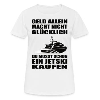 Jetski - Frauen T-Shirt atmungsaktiv - Weiß - Vorne - AI Model Female 172 dark (172cm)