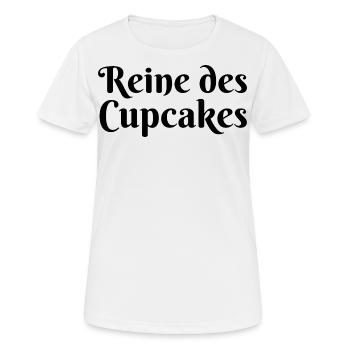 Reine des cupcakes cadeau pâtisserie patissière - T-shirt respirant Femme - blanc - Devant - AI Model Female 172 dark (172cm)