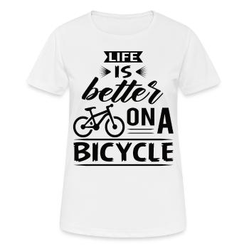Coureur - T-shirt respirant Femme - blanc - Devant - AI Model Female 172 dark (172cm)