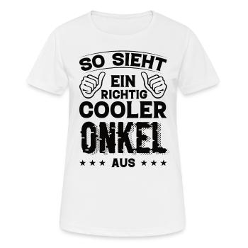 Onkel Onkel Geburtstag Onkel Sprüche Bester Onkel - Frauen T-Shirt atmungsaktiv - Weiß - Vorne - AI Model Female 172 dark (172cm)