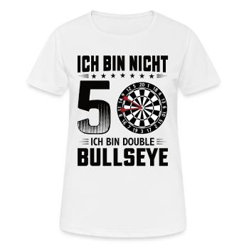 Dart 50 Geburtstag Dart Dartspieler Dartscheibe - Frauen T-Shirt atmungsaktiv - Weiß - Vorne - AI Model Female 172 dark (172cm)