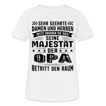 Opa Geburtstag Opa Sprüche Opa Geschenke - Frauen T-Shirt atmungsaktiv - Weiß - Vorne - AI Model Female 172 dark (172cm)