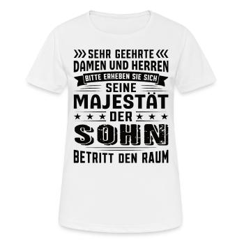 Sohn Geburtstag Sohn Sprüche Sohn Geschenke - Frauen T-Shirt atmungsaktiv - Weiß - Vorne - AI Model Female 172 dark (172cm)
