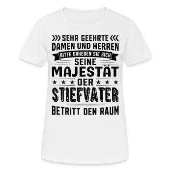Stiefvater Geburtstag Stiefvater Sprüche - Frauen T-Shirt atmungsaktiv - Weiß - Vorne - AI Model Female 172 dark (172cm)