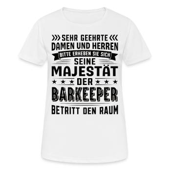 Barkeeper Geburtstag Barkeeper Sprüche Barkeeper - Frauen T-Shirt atmungsaktiv - Weiß - Vorne - AI Model Female 172 dark (172cm)
