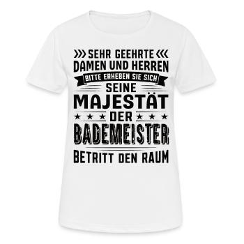 Bademeister Geburtstag Bademeister Sprüche - Frauen T-Shirt atmungsaktiv - Weiß - Vorne - AI Model Female 172 dark (172cm)