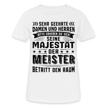 Meister Geburtstag Meister Sprüche Meister - Frauen T-Shirt atmungsaktiv - Weiß - Vorne - AI Model Female 172 dark (172cm)