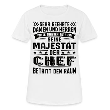 Chef Geburtstag Chef Sprüche Chef Geschenke - Frauen T-Shirt atmungsaktiv - Weiß - Vorne - AI Model Female 172 dark (172cm)