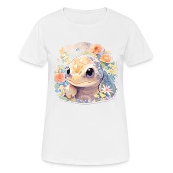 Turtle Lizard Turtle Baby Turtles - Women's Breathable T-Shirt - white - Front - AI Model Female 172 dark (172cm)