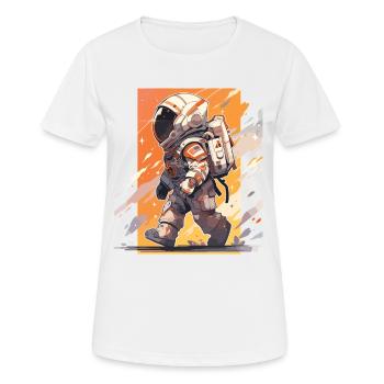 Astronaute Astro Astronautes Space Cosmos - T-shirt respirant Femme - blanc - Devant - AI Model Female 172 dark (172cm)