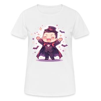 Vampir - Frauen T-Shirt atmungsaktiv - Weiß - Vorne - AI Model Female 172 dark (172cm)