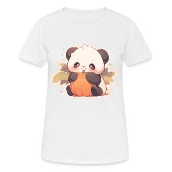 Panda Pandas Pandabären Baby Panda Tiere - Frauen T-Shirt atmungsaktiv - Weiß - Vorne - AI Model Female 172 dark (172cm)