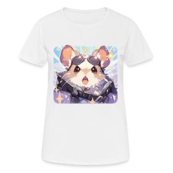 Souris souris Petit animal animal animal animaux - T-shirt respirant Femme - blanc - Devant - AI Model Female 172 dark (172cm)