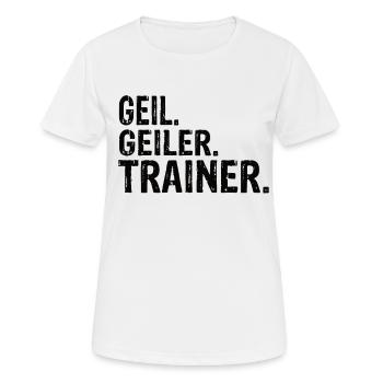 Trainer Bester Trainer Trainer Geburtstag Trainer - Frauen T-Shirt atmungsaktiv - Weiß - Vorne - AI Model Female 172 dark (172cm)