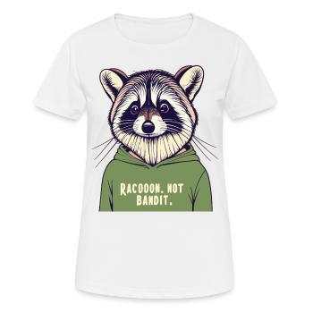 Waschbär Waschbär Baby Raccoon Not Bandit - Women's Breathable T-Shirt - white - Front - AI Model Female 172 dark (172cm)