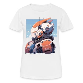 Robot - Women's Breathable T-Shirt - white - Front - AI Model Female 172 dark (172cm)