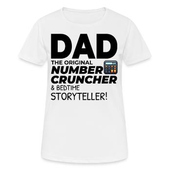 Buchhalter Papa Buchhaltung Finanzen Finanzen Lustig - Frauen T-Shirt atmungsaktiv - Weiß - Vorne - AI Model Female 172 dark (172cm)