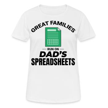 Buchhalter Papa Buchhaltung Finanzen Finanzen Lustig - Frauen T-Shirt atmungsaktiv - Weiß - Vorne - AI Model Female 172 dark (172cm)