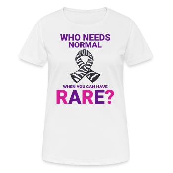 Aufklärung über seltene Krankheiten feiert Seltenheit - Frauen T-Shirt atmungsaktiv - Weiß - Vorne - AI Model Female 172 dark (172cm)