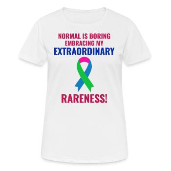 La sensibilisation aux maladies rares embrasse l’extraordinaire - T-shirt respirant Femme - blanc - Devant - AI Model Female 172 dark (172cm)